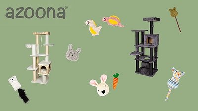 azoona - Neues Katzenspielzeug & Kratzbäume!